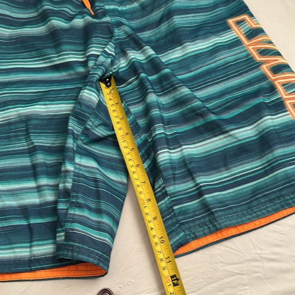 Nike green and orange logo swim trunks - Picture 5 of 10